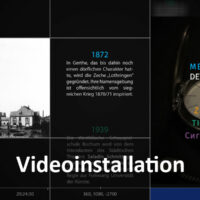 Videoinstallation "Time Signals"