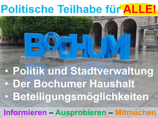 Politische Teilhabe für ALLE! Modul 1 und Modul 3