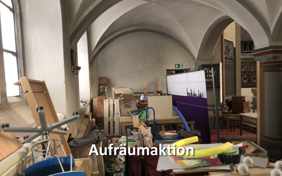 Aufräumaktion im LutherLAB